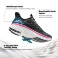 thumbnail image 4 of Zapatillas Deportivas para Mujer ALLSWIFIT para Correr y Tenis Slip-On Negro/Fucsia, 4 of 8
