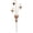 triple bluebells garden stake-1pcs-A19, variant on Bird & Wildflower Metal Garden Stake, Rustic Decorative Outdoor Plant Art Stake, Bird Floral Pattern Garden Ornament for Lawn Patio Flower Bed Planters 1PCS