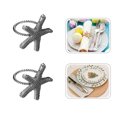 thumbnail image 5 of MLINS Silver Alloy Napkin Rings for Table Decor Exquisite Decoration for Weddings Parties Banquets Set of 4, 5 of 8