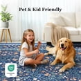 thumbnail image 6 of CHITOOMA 5'x7' Area Rugs for Living Room, Floral Washable Rug Boho Non-Slip Printed Carpet, Vintage Stain Resistant Indoor Rug for Bedroom Dining Room Home Office, 6 of 10