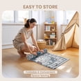 thumbnail image 6 of Roxstand 2'x5' Washable Runner Rug for Hallway Entrance Bedroom Entryway, Vintage Non Slip Stain Resistant Kitchen Rugs, Blue, 6 of 10