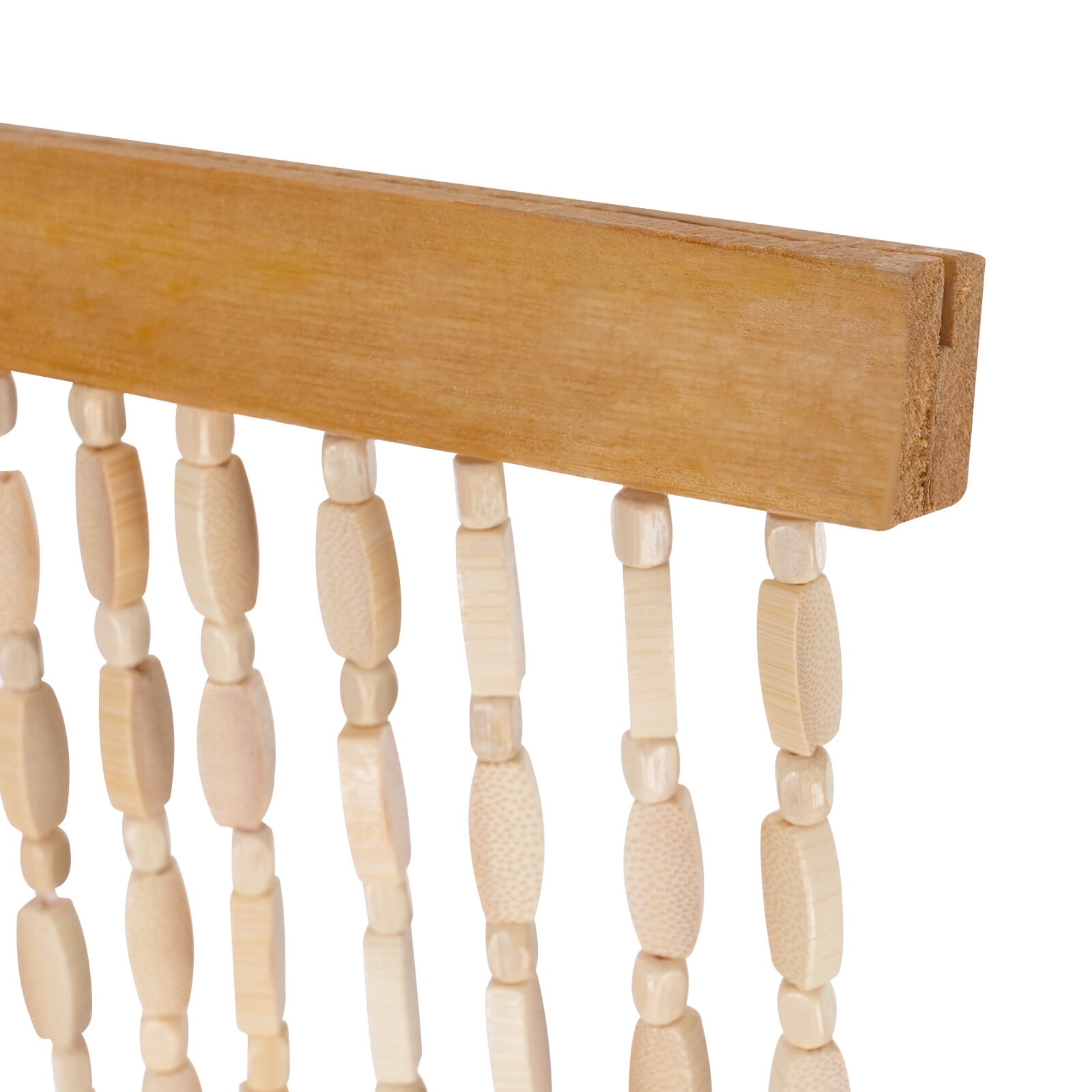 Bamboo Wood Beaded Curtain, Bamboo and Wooden Doorway Curtain, Door Curtain 200*90cm