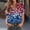 A87 Blue, variant on Patriotic Button Down Shirt for Women Short Sleeve Loose Fit Summer Casual 4th of July Blouses USA Tops American Flag Stars Red White and Blue Clothes