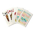 thumbnail image 1 of Palm Springs, California, Stacked Typography, Lantern Press, Premium Playing Cards, 52 Card Deck with Jokers, USA Made, 1 of 5