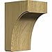 thumbnail image 2 of Ekena Millwork BKTW04X04X06CVRO Support Clarksville 3.5 x 4 x 6 Po, Chêne Rouge, 2 of 2