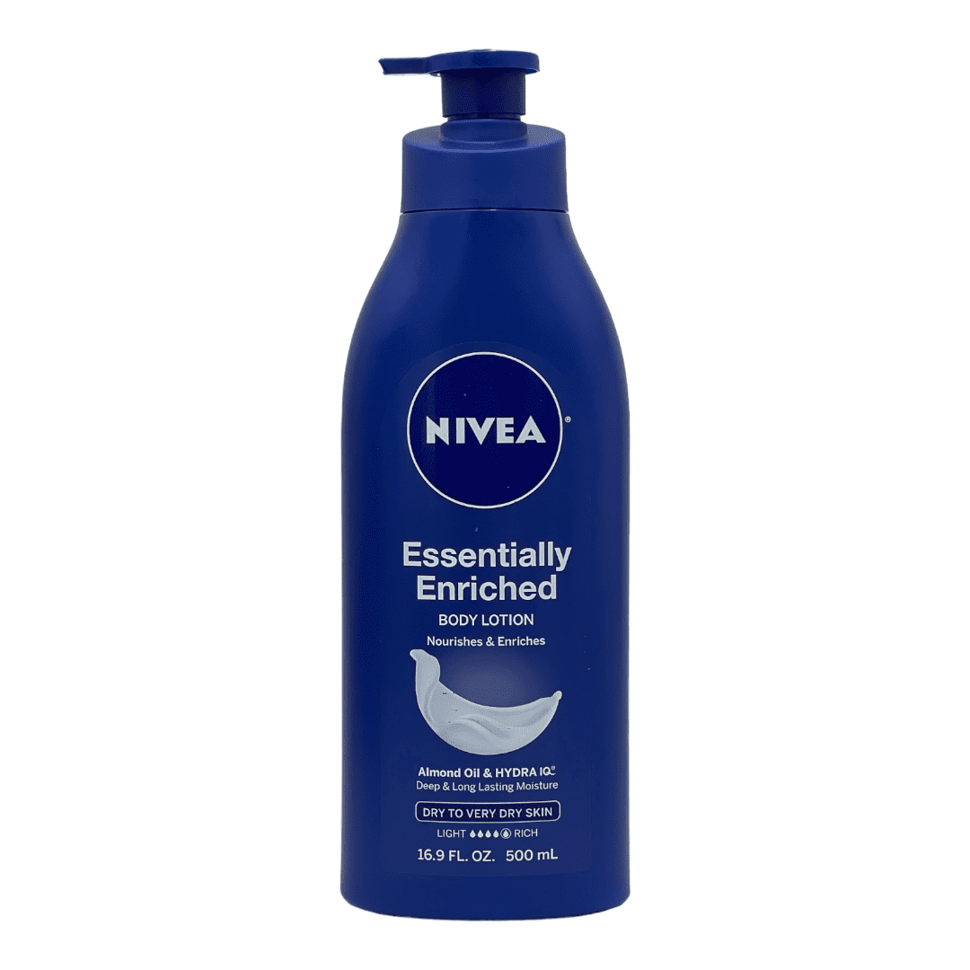 3 Pack NIVEA Essentially Enriched Body Lotion Almond Oil Very Dry Skin 16.9 oz