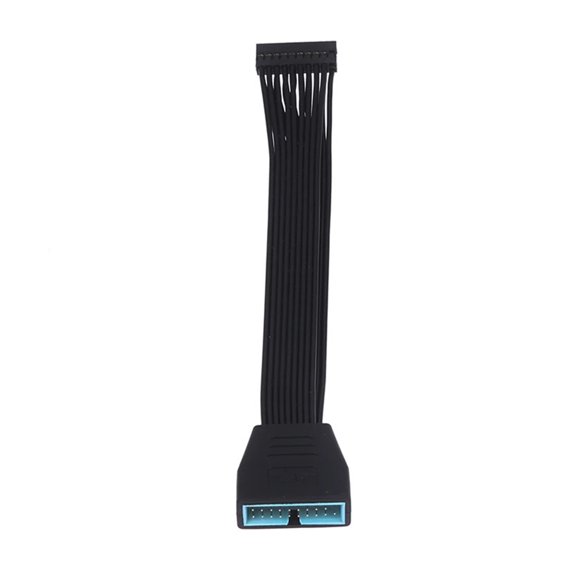 Cable de extensión de encabezado USB 3.0 para placa base, cable de extensión interno macho a hembra de 19/20 pines, adaptador extensor USB 3.0 de 19 pines y 20 pines