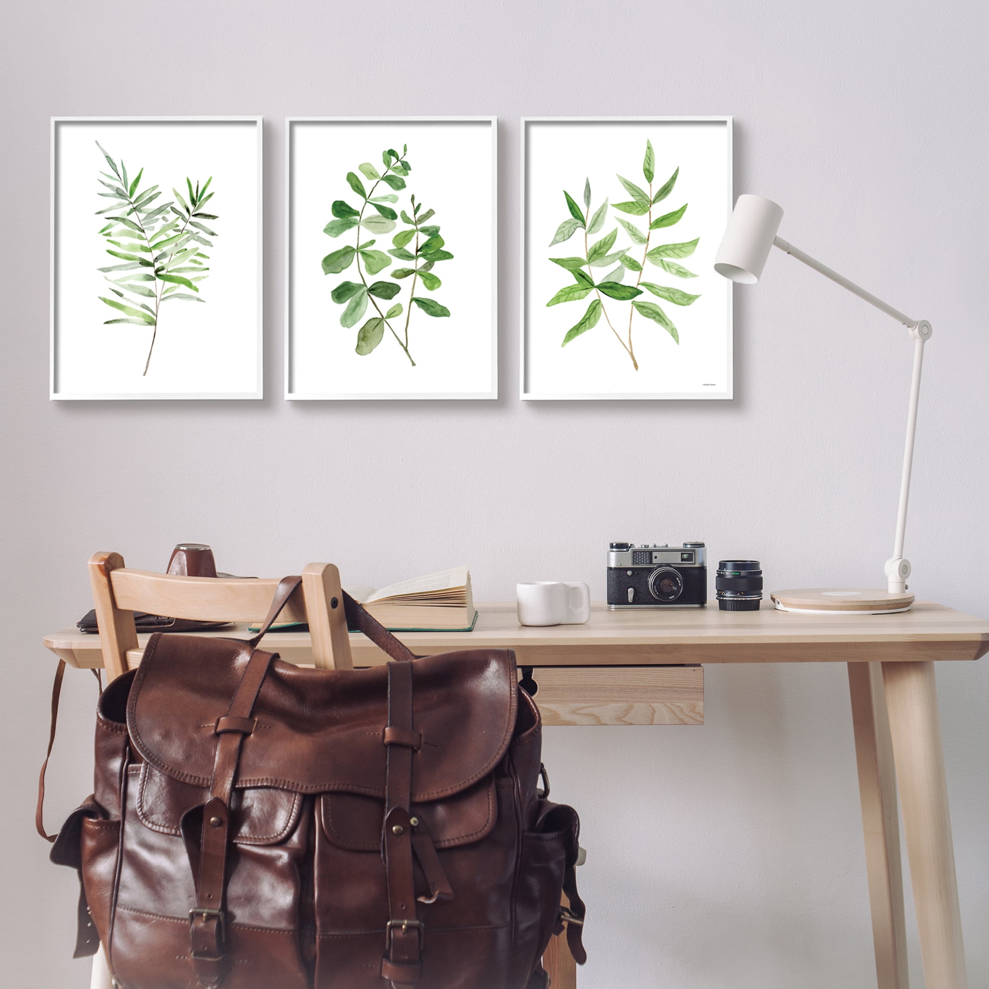 Stupell Kitchen Herb Bunches Botanicals Botanical & Floral Painting White Framed Art Print Wall Art, Set of 3