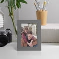 thumbnail image 6 of Modern Real Wood 3.5x5 inch Picture Frame in Gray, 6 of 8