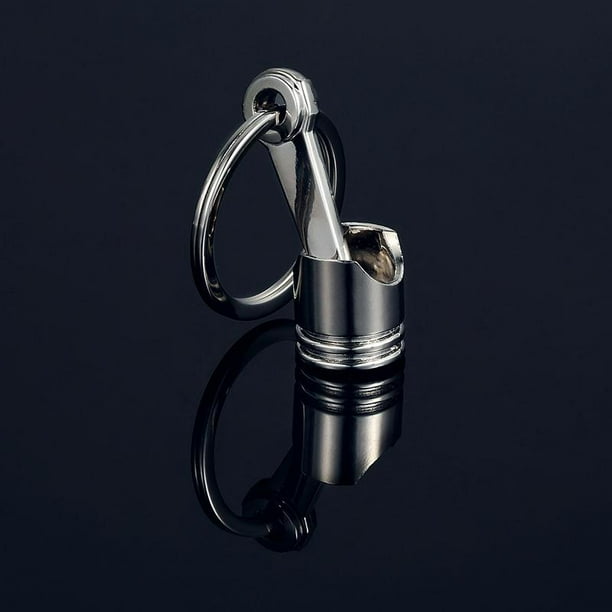 Personality Keychain Key Ring Car Engine Piston Style Creative Metal Piston Model Gift Auto Part Alloy Metal Piston Model1pcsUnited States He Qiyong unisex