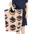 thumbnail image 4 of Yayeee Freestanding Laundry Hamper with Handle Collapsible Large Storage Basket for Clothes, Blue Cakes, 4 of 7