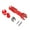 Red, variant on High Strength 24 In 1 Faucet and Sink Installer Wrench Multi Tool Basin Plumbing Wrench for Complex Pipe Environment