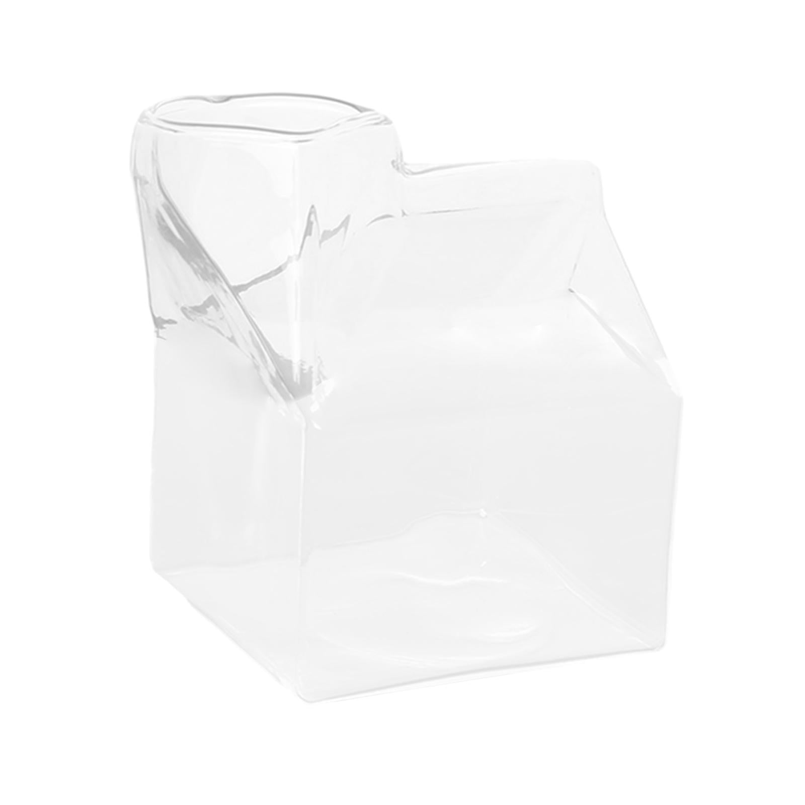 kowaku 4xGlass Milk Mug Coffee Container Creamer Pitcher for Beverage Pcs