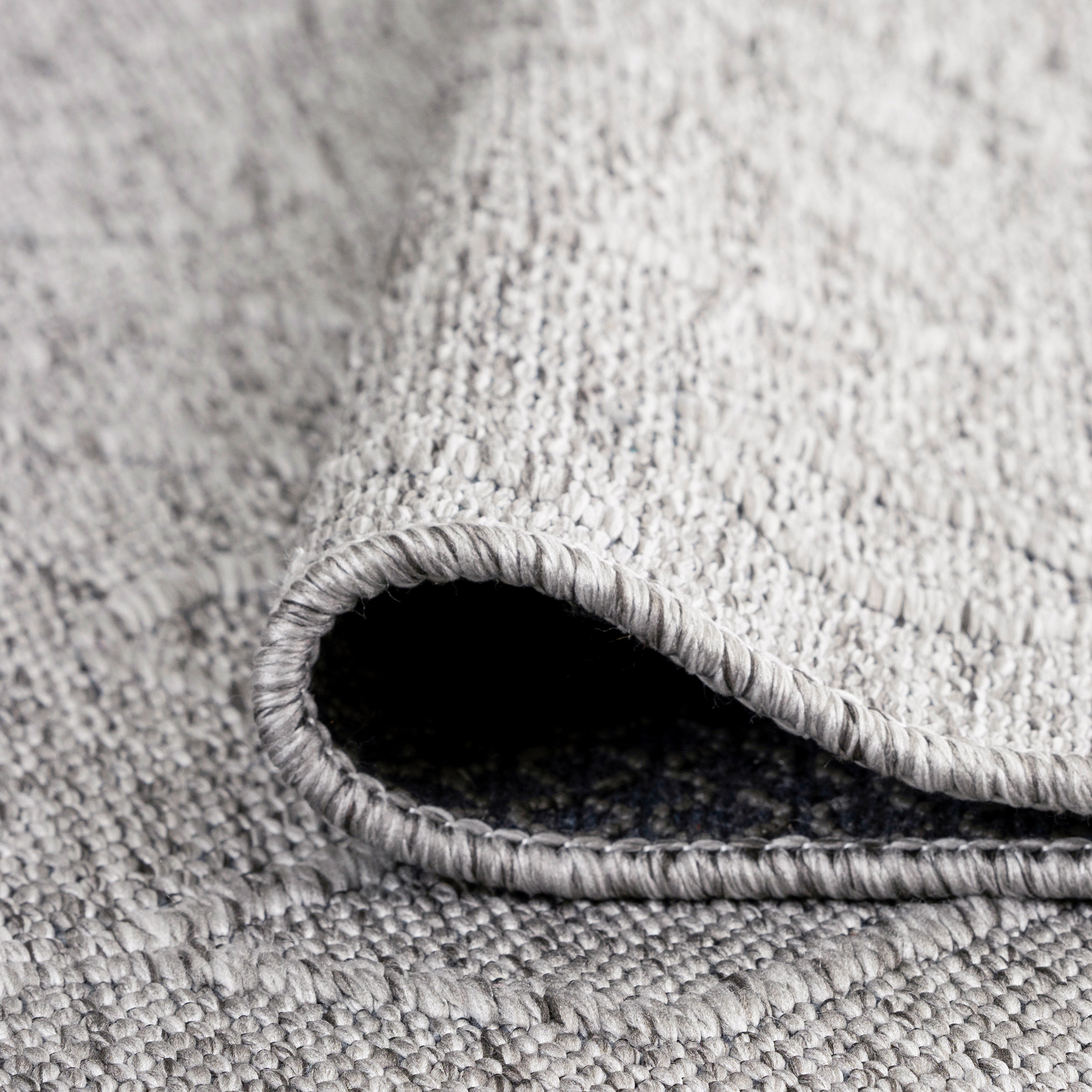 Alma Transitional 2' x 7.7' Light Gray and Stone Grey, Machine Washable Polyester & Cotton Indoor Area Rug