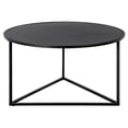 thumbnail image 1 of Henn&Hart Table Basse Ronde en Bronze Noir avec Plateau en Métal, 1 of 10