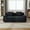 Charcoal, variant on Noble House Marford 73" Modular Cloud Loveseat, Fuzzy Fabric Floor Sectional Sofa with Pillows, All-Foam, Ivory