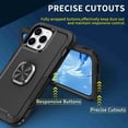 thumbnail image 6 of SaniMore for iPhone 15 Pro Max 6.7" Magnetic Case, Rugged PC & TPU Bumpers with Car Mount & Ring Kickstand Heavy Duty Full Body Protective Case for 15 Pro Max Women Men, Black, 6 of 11