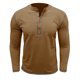 thumbnail image 1 of Blusas y camisas de manga larga con cuello redondo para hombre, blusa informal de moda con bloques de color, manga larga, cuello redondo, blusa de poliéster, algodón y poliéster., 1 of 4