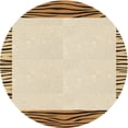 thumbnail image 1 of Ahgly Company Machine Washable Indoor Round Transitional Golden Blonde Gold Area Rugs, 3' Round, 1 of 7