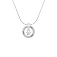 thumbnail image 2 of Delight Jewelry Silvertone Small Heart Hamsa Hand Joy Ring Charm Necklace, 18", 2 of 4