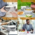 thumbnail image 5 of Electric Lunch Box Food Heater, 2 in 1 Portable Heated Lunch Box ，Removable 304 Stainless Steel Container 1.5L for Car and Home，Green, 5 of 5