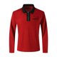 thumbnail image 3 of Blusa y camisa de manga larga con cuello vuelto para hombre, moda informal, cremallera, bloqueo de color, bolsillo, cuello vuelto, abrigo de manga larga de poliéster para hombre, 3 of 8