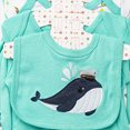 thumbnail image 6 of Gibobby 8Pcs Infant Newborn 6-9 Months Boy Girl Fall Winter Clothes Sets Jumpsuit+Romper+Tops+Hat+Pants+Bib+Sock Shoses Outfits Set Casual Daily Wear Infant Gift Layette Outfit Set,Blue, 6 of 6