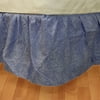 Blue Geometric Twin Bed Dust Ruffle Abstract Bedskirt Bedding Accessory