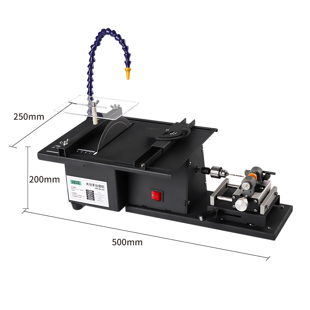 2500W Bench Mill Bench Saw Electric Grinder Table Saw Rotary Tool Electric  Desktop Saw Jewelry Grinder Mill Polishing Machine 15,000RPM  Multifunctional Benchtop Machine for Cutting Polishin