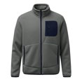 thumbnail image 4 of Men's Winter Warm Casual Jacket with Zipper Pockets Stand Collar Zip Up Golf Jackets Coat Windbreaker, 4 of 5