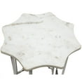 thumbnail image 6 of Spitiko Homes Star Shaped End Table in Nickel with White Marble iron, 6 of 8