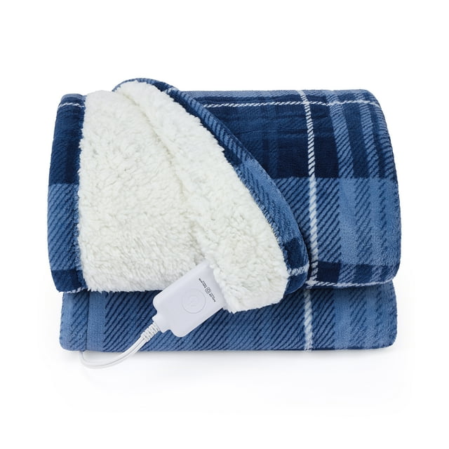 Jeté chauffant extra long en micropeluche 