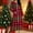 002 Red, variant on Women's Christmas Plaid Print Nightgown And Winter Nightdress Zip With Pokets Loose Pajamas