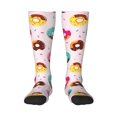 thumbnail image 1 of Bingfone Donut Print Compression Socks for Women and Men Long Socks for Running Athletic Cycling Nurse, 1 of 6