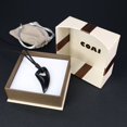 thumbnail image 5 of COAI Obsidian Stone Pendant Wolf Tooth Amulet Necklace for Men, 5 of 5