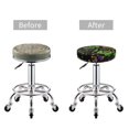 thumbnail image 5 of Fotbe Carnival Mardi Gras3 Stool Covers Round,Waterproof Round Bar Stool Covers Bar Chair Covers Washable Stool Cushion Slipcover for 12-14 Inch Chair-12 inch, 5 of 7