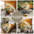 thumbnail image 6 of White Peacock Elegant Large Tapestry for Bedroom Wall Hanging Tapestry,Vintage Garden Floral Botanical Ceiling Backdrop Tapestries Poster Blanket Wall Decor for Teens Room Living Room Dorm 86" x 104", 6 of 8