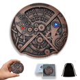 thumbnail image 1 of Dados únicos Dados de ruleta Juego de dados de metal Dados mecánicos Spinner Dnd Roller Dados D&D Dados Steampunk Dados retro Spinner Dice D20 Todo en uno Dnd Dice D6 D8 D10 D12 para mazmorras y drago, 1 of 5