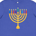 thumbnail image 4 of Inktastic Hanukkah Menorah Candles Youth T-Shirt, 4 of 5