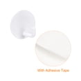 thumbnail image 4 of Auto Adhesivos Ganchos, 4 Paquete 304 Inoxidable Acero Pegajosos Ganchos Pared Percha para Hogar Colgar Ropa Toallas Cocina Herramientas, Blanco, 4 of 5