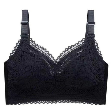 Ramiter Lingerie for Women Women s Marks Jelly Underwire Latex And Sexy No Underwear Glue Bra without Semi-Liquid 40/90BCD Black