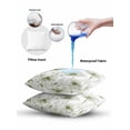 thumbnail image 5 of Waterproof Outdoor Throw Pillows with Inserts 12"x20", Sage Green Spring Floral Soft Decorative Pillowcases for Couch Bedroom, Summer Botanical Watercolor Vintage Pillow Covers for Sofa Living Room, 5 of 8