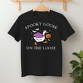 thumbnail image 2 of Spooky Goose On The Loose Witch Pumpkin Halloween – T-Shirt / Hoodie / Sweatshirt – Halloween Fun – Costume Parties and, 2 of 6