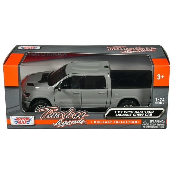 2019 RAM 1500 Laramie Crew Cab Pickup Truck Gray "Timeless Legends" Series 1/27 Diecast Model Car by Motormax