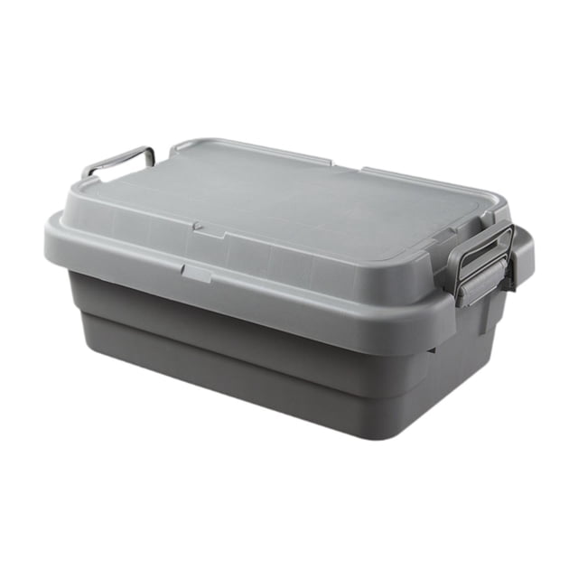 koolsoo Trunk Cargo Box Large Capacity Outdoor Container for Indoor Vehicles Camping Gray