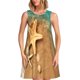 thumbnail image 1 of Fotbe Starfish And Seashell 1 Vestido de Verano sin Mangas para Mujer – Vestido Midi Línea A, Estilo Camiseta Floral, Vestido Playero Casual y Fluido, 1 of 7