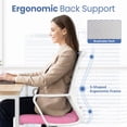 thumbnail image 6 of CELTOSS Pink Office Chair, Wide Seat with Ergonomic Lumbar Support, Adjustable Height, Home Office Computer Desk Chair, Pink, 6 of 11