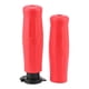 thumbnail image 1 of 2pcs 7/8in Vintage Rubber Throttle Handlebar Anti-Slip Motorcycle Handle Grip Modified PartsRed, 1 of 9