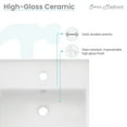 thumbnail image 6 of Claire Compact Ceramic Wall hung Sink, 6 of 9
