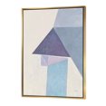 thumbnail image 1 of Pont Géométrique Violet I - Toile Encadrée Moderne du Milieu du Siècle, 1 of 3